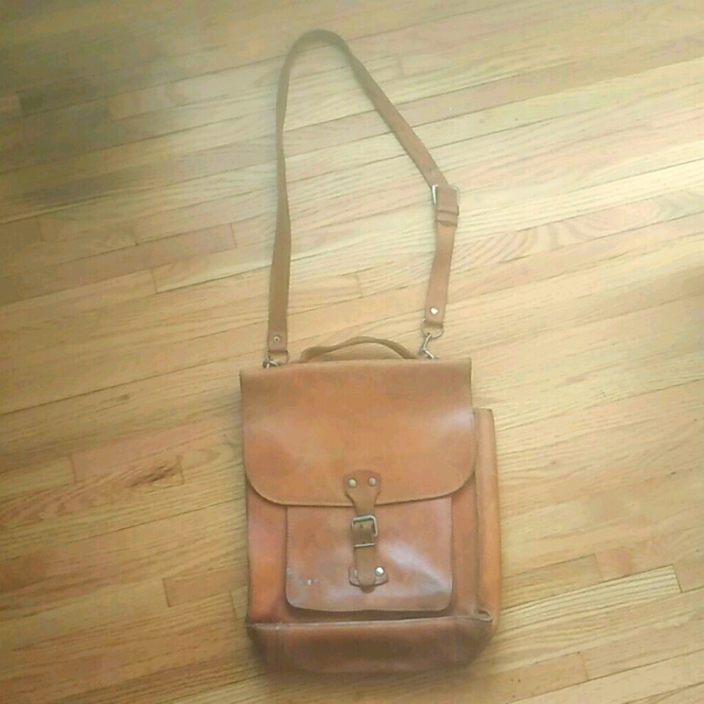 Leather Messenger Bag